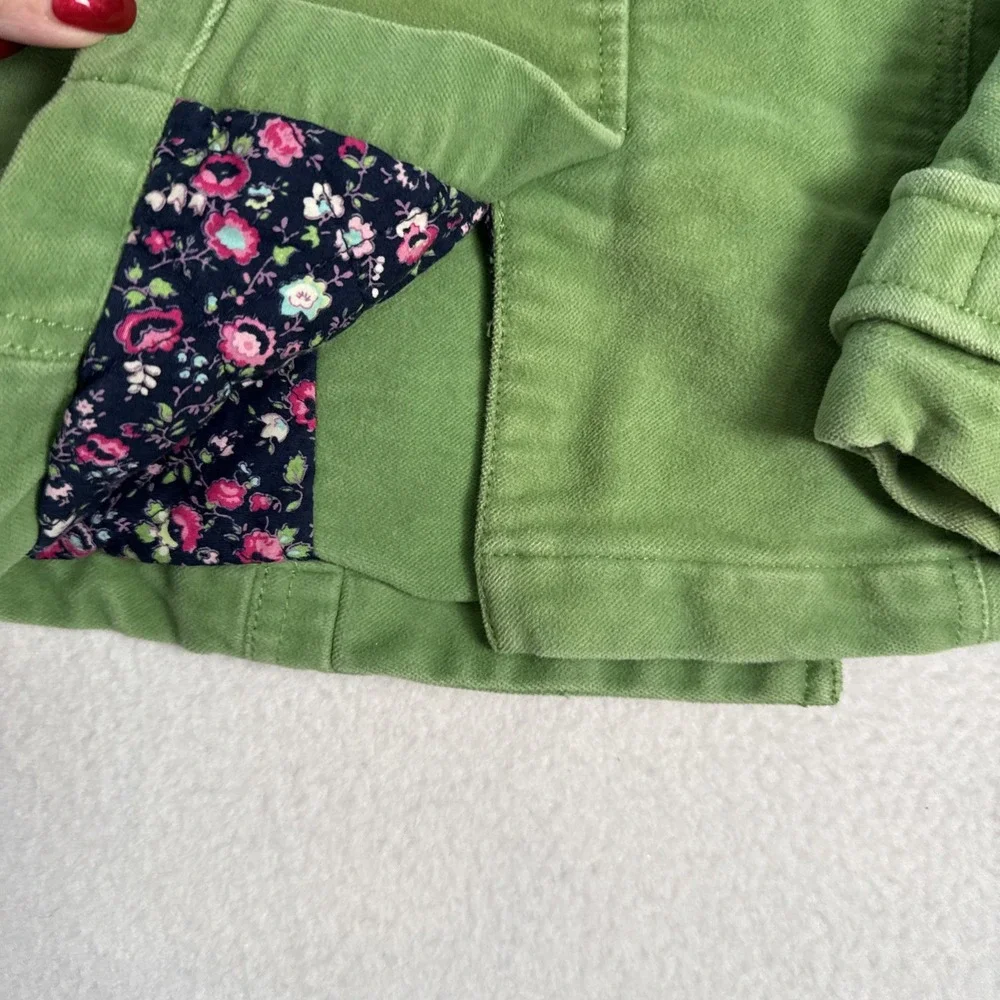Gap Kids Blazer‎ Double Breasted Jacket Granola Girl Boho Size 8 Green